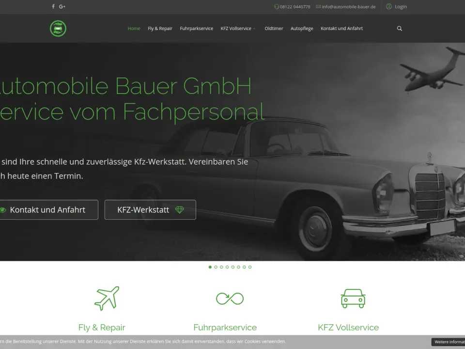 Web Presence Making a Statement - Automobile Bauer Joomla