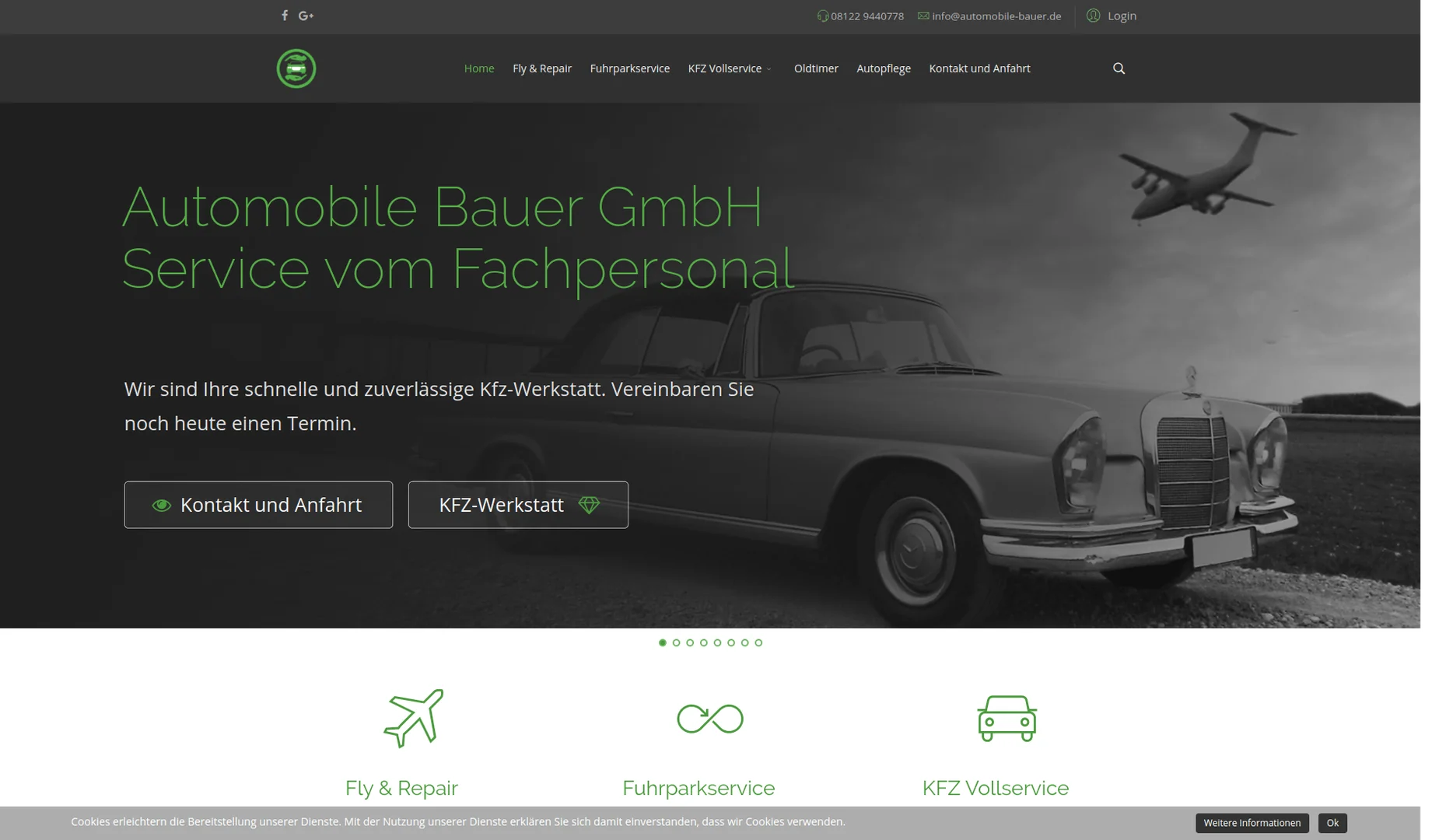 Veb-sajt sa stavom - Automobile Bauer Joomla