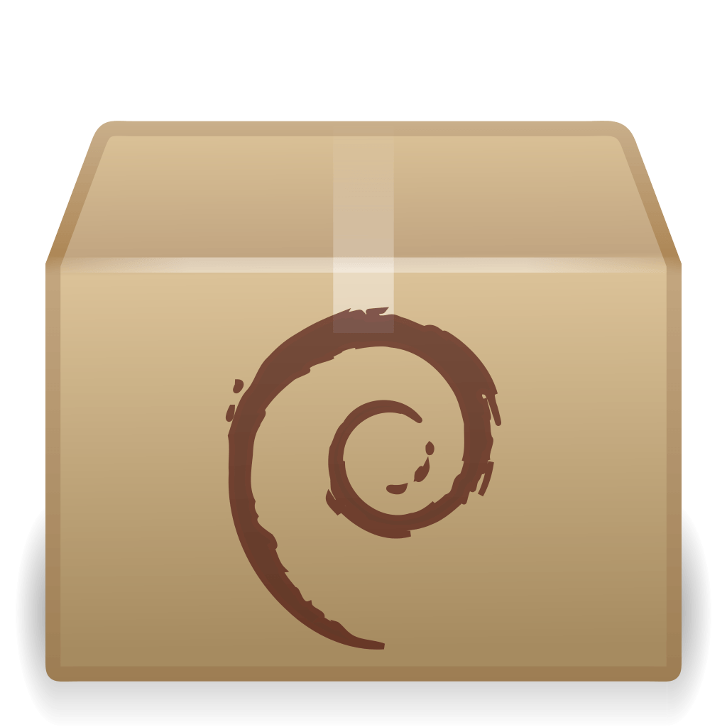 The GNOME icon for deb files